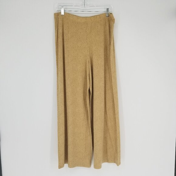 Gudrun Sjoden Pants - Gudrun Sjoden (L) Modal Jersey, Soft, Sleek Tan Pants - Lagenlook, Athleisure